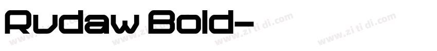 Rudaw Bold字体转换